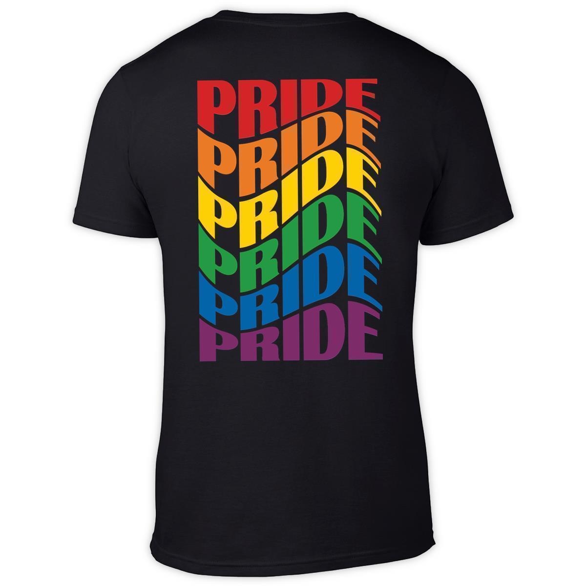 PRIDE-KIOSK - T-Shirt I Retro-Pride I Back-Print I schwarz I