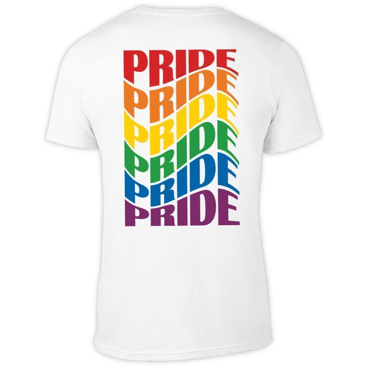 PRIDE-KIOSK - T-Shirt I Retro-Pride I Back-Print I weiß I
