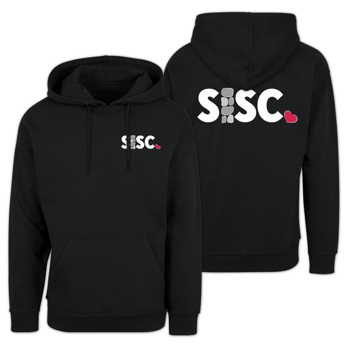 SISC - Hoodie I Basic I Back-Print I schwarz I