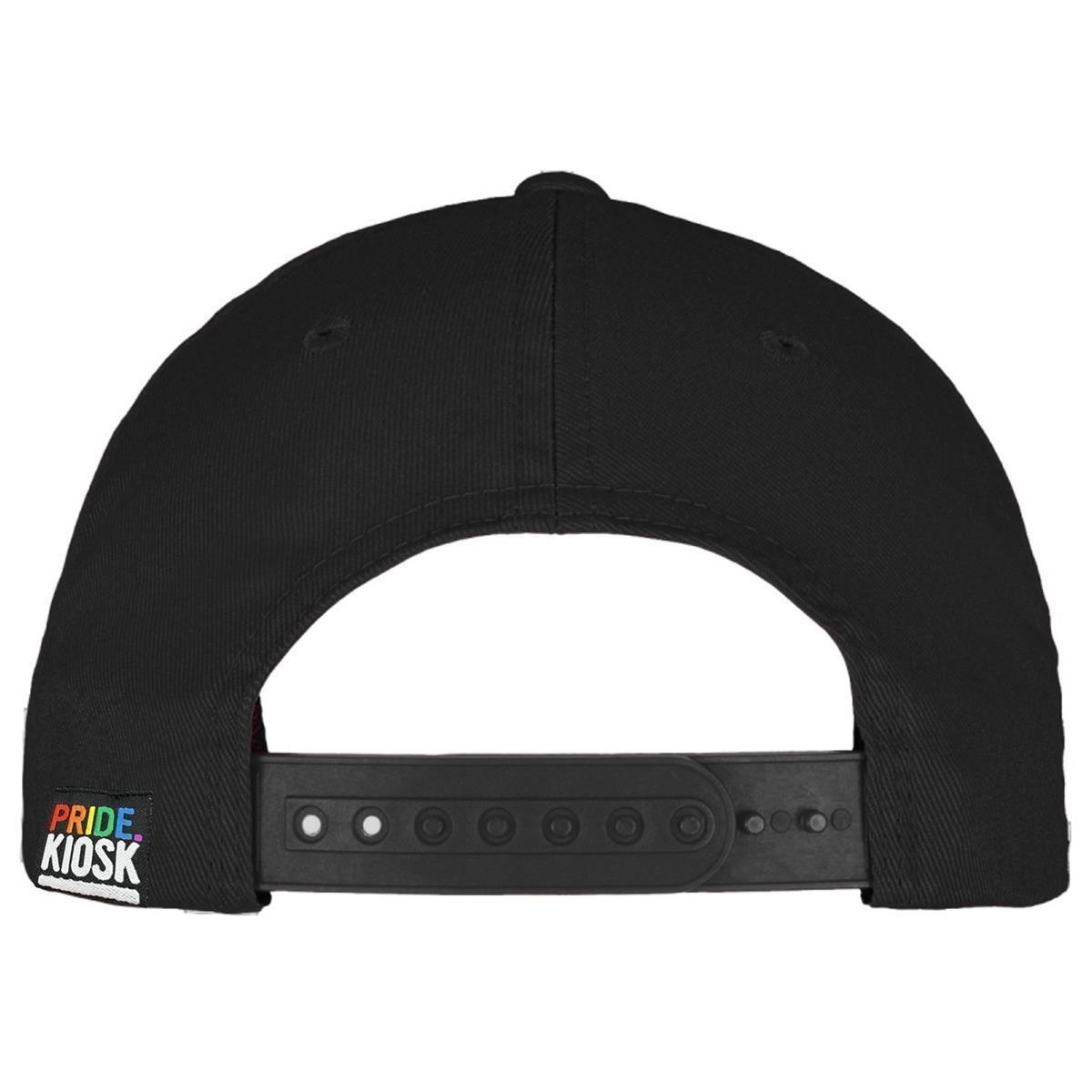 PRIDE - Flexfit-Cap I Big-PRIDE in Regenbogenfarben I schwarz