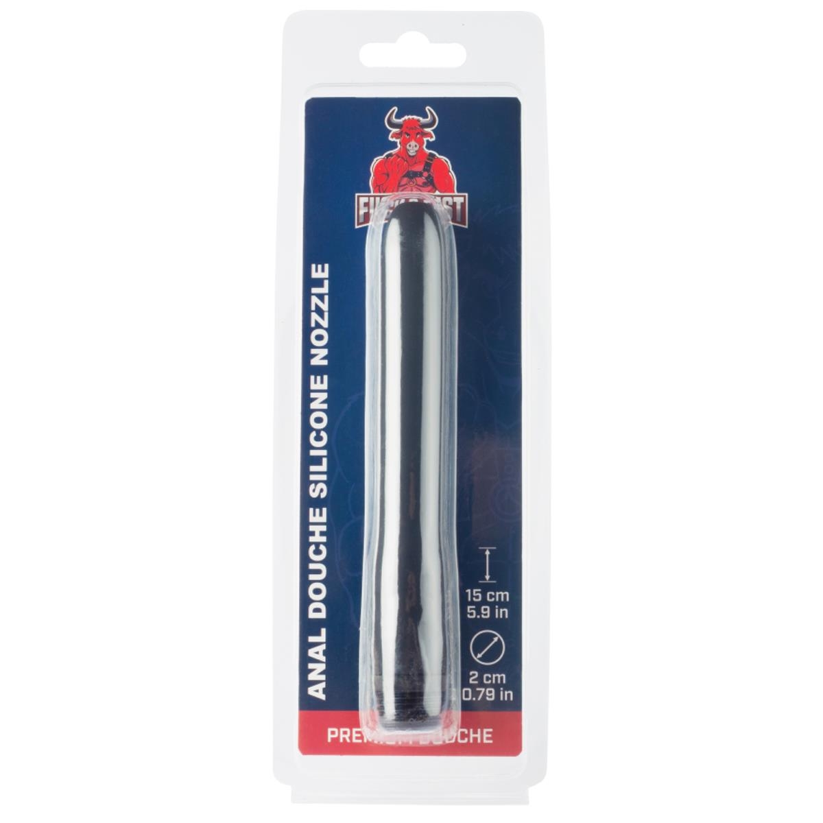 FUCK & FIST - Aufsatz für Intim-Dusche I Anal-Nozzle 15-cm I Silikon I schwarz