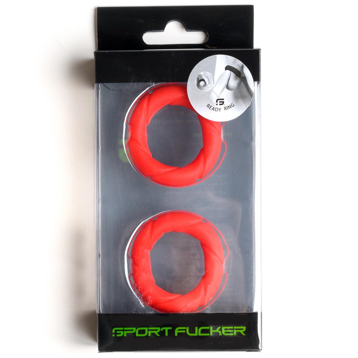 SPORT-FUCKER - Cockring I 2er-Pack I Ready Rings I Silikon+TPR I rot