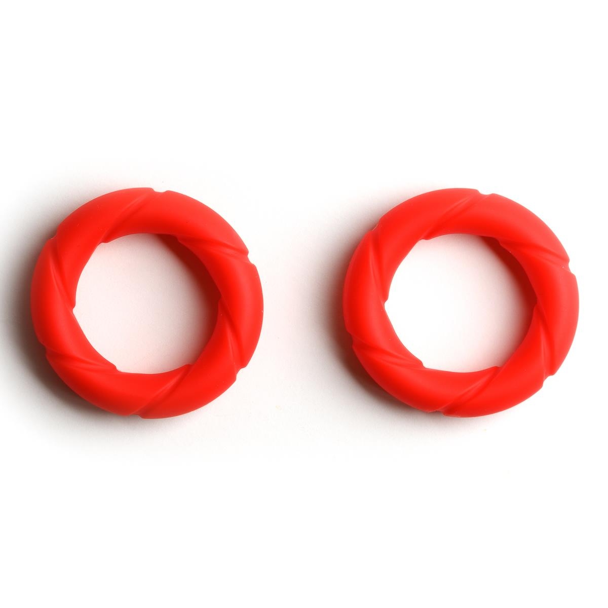 SPORT-FUCKER - Cockring I 2er-Pack I Ready Rings I Silikon+TPR I rot