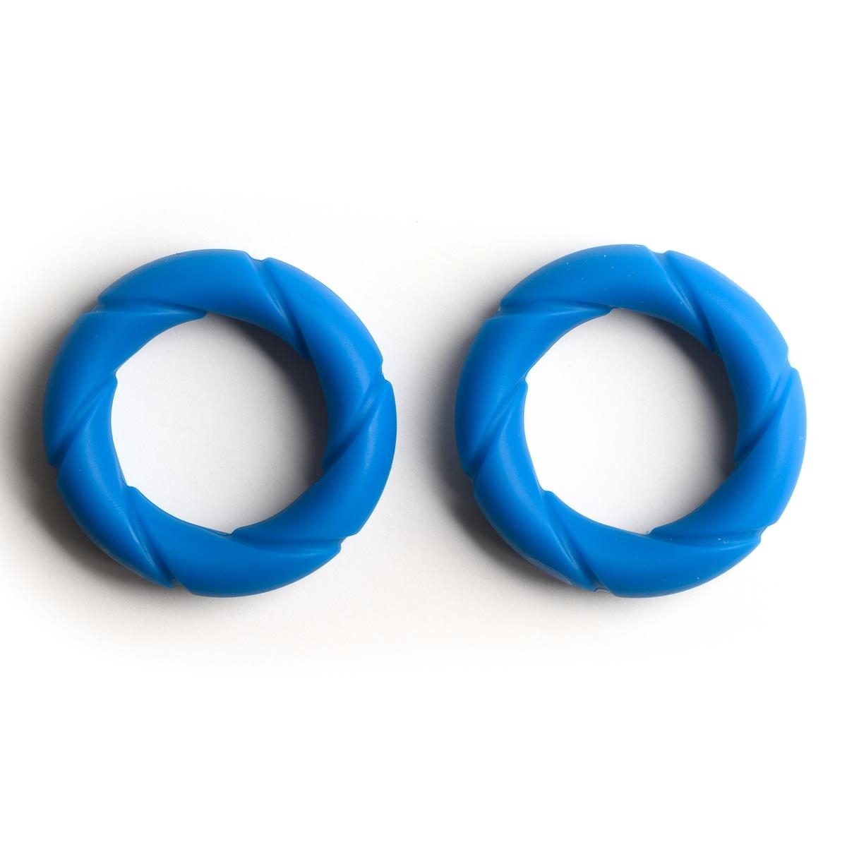 SPORT-FUCKER - Cockring I 2er-Pack I Ready Rings I Silikon+TPR I blau