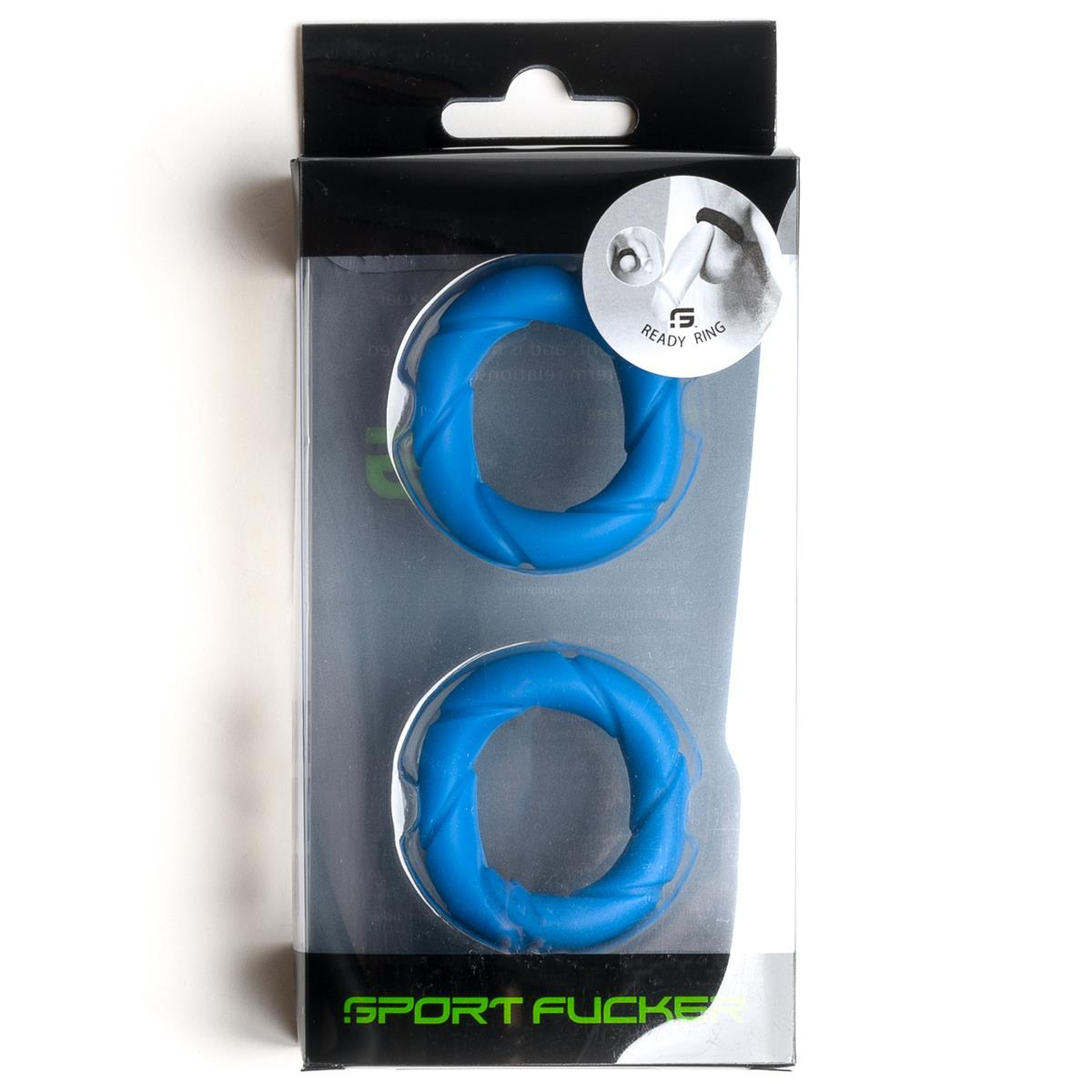 SPORT-FUCKER - Cockring I 2er-Pack I Ready Rings I Silikon+TPR I blau