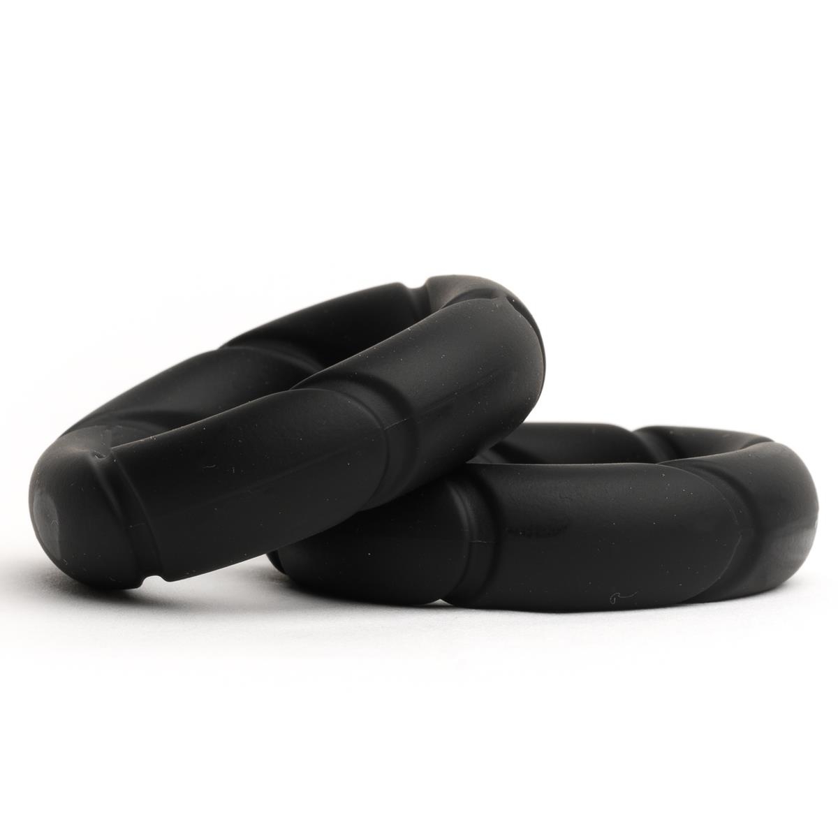 SPORT-FUCKER - Cockring I 2er-Pack I Ready Rings I Silikon+TPR I schwarz