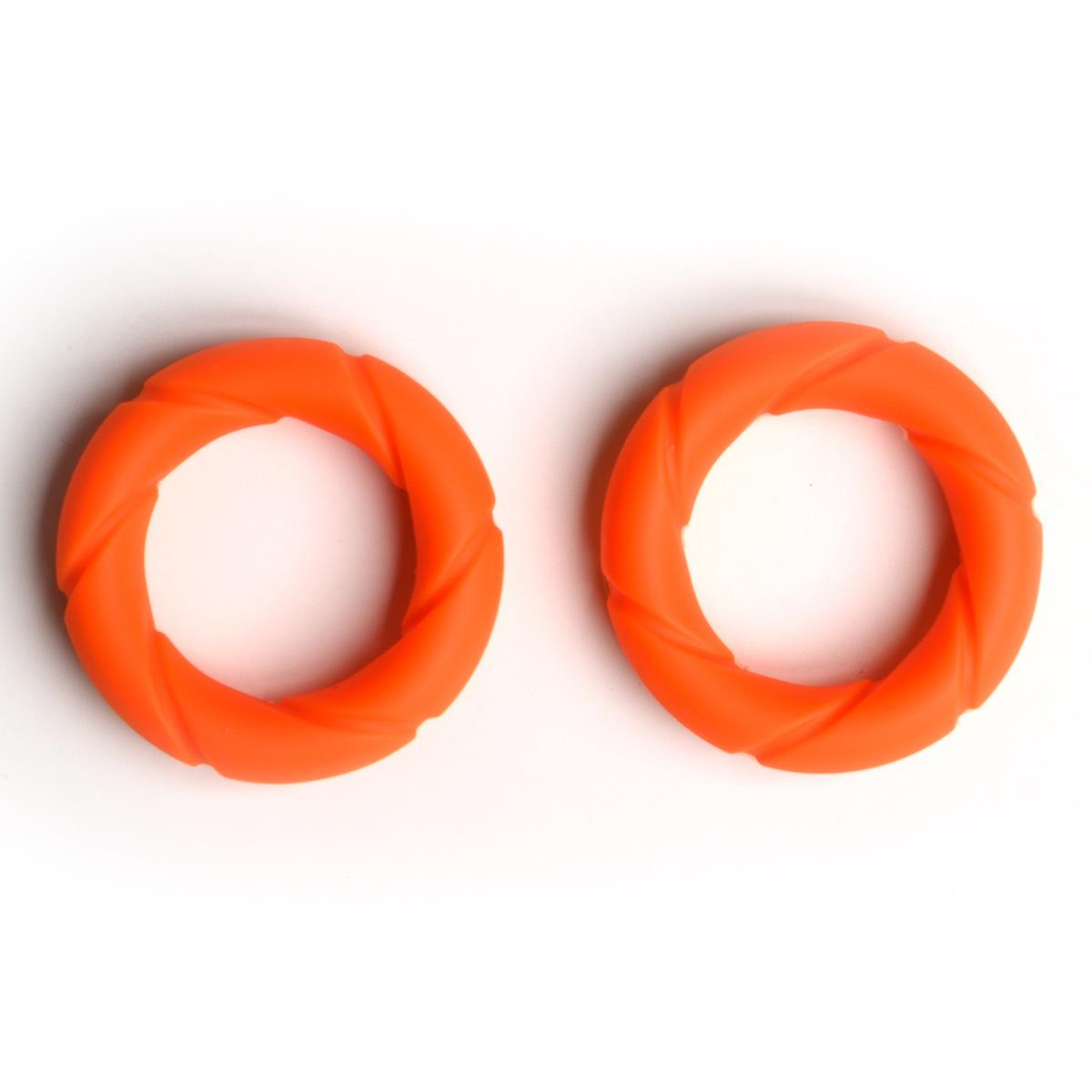 SPORT-FUCKER - Cockring I 2er-Pack I Ready Rings I Silikon+TPR I orange