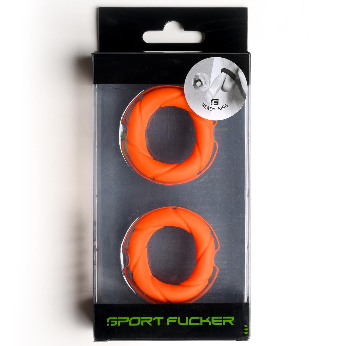 SPORT-FUCKER - Cockring I 2er-Pack I Ready Rings I Silikon+TPR I orange