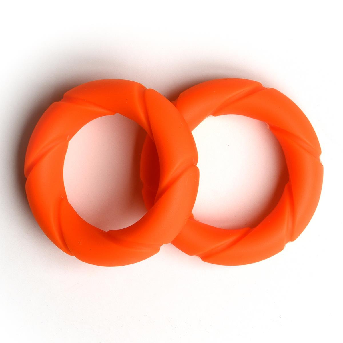 SPORT-FUCKER - Cockring I 2er-Pack I Ready Rings I Silikon+TPR I orange