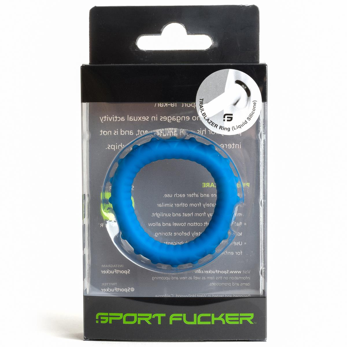 SPORT-FUCKER - Cockring I Trailblazer Ring I Silikon+TPR I blau