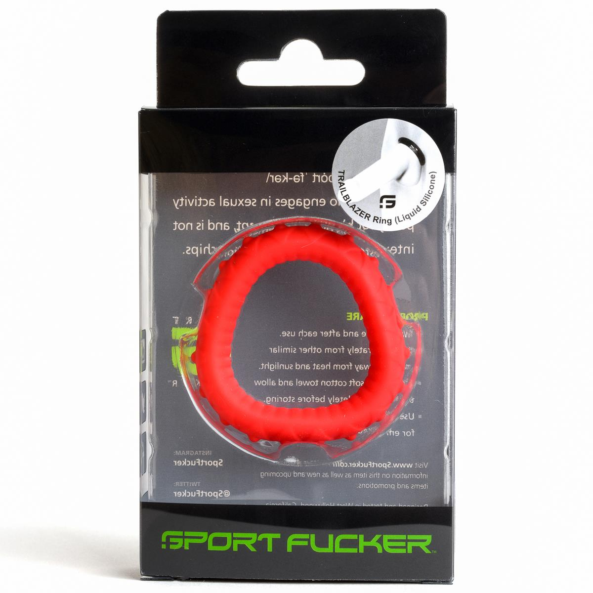 SPORT-FUCKER - Cockring I Trailblazer Ring I Silikon+TPR I rot