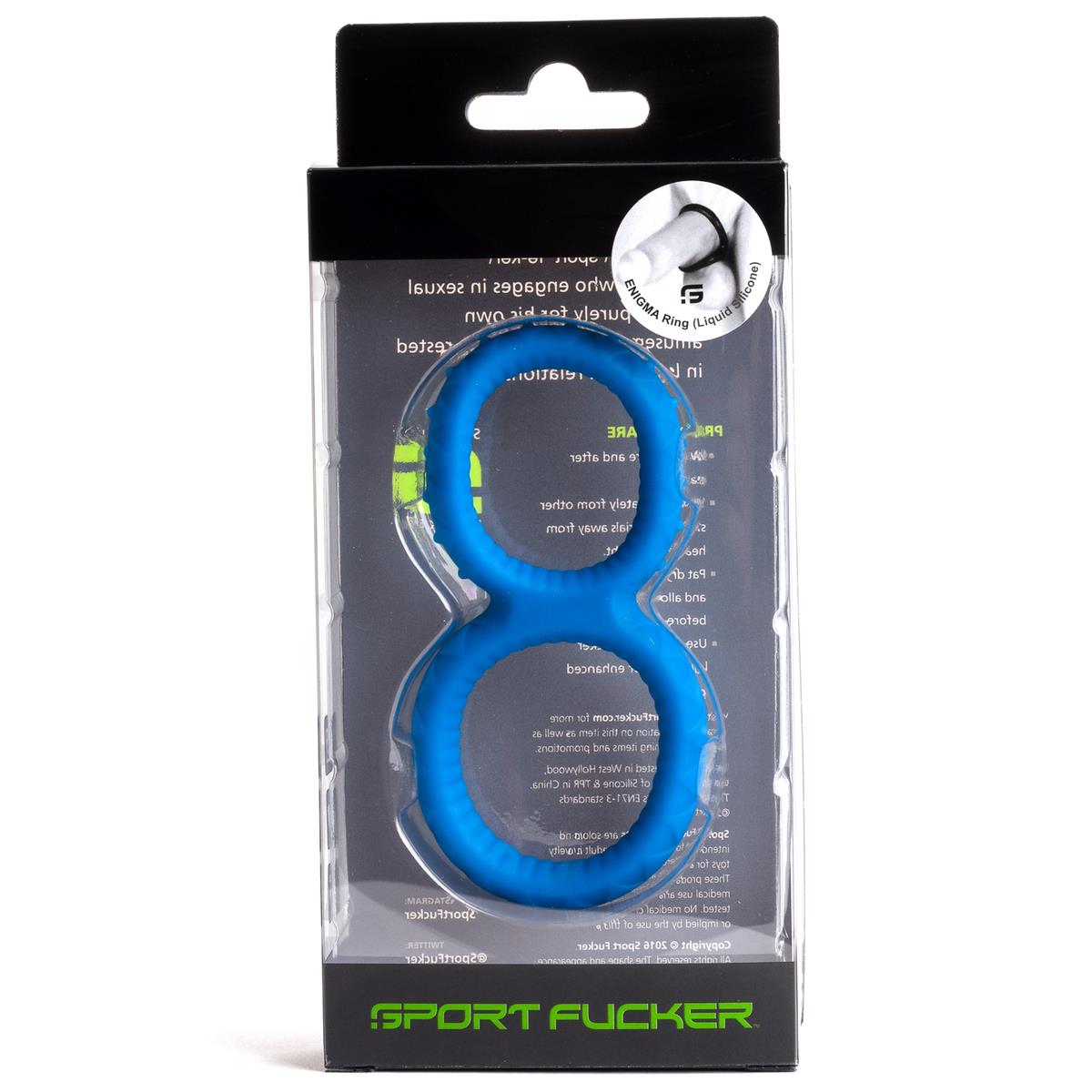 SPORT-FUCKER - Cockring I Enigma Ring I Silikon+TPR I blau