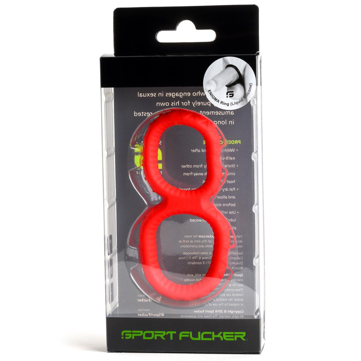 SPORT-FUCKER - Cockring I Enigma Ring I Silikon+TPR I rot