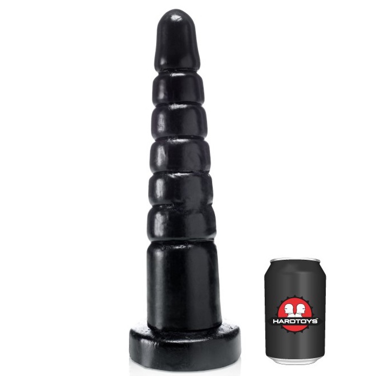 HARDTOYS - Plug I Albatros I 35 x 8-cm I PVC I schwarz