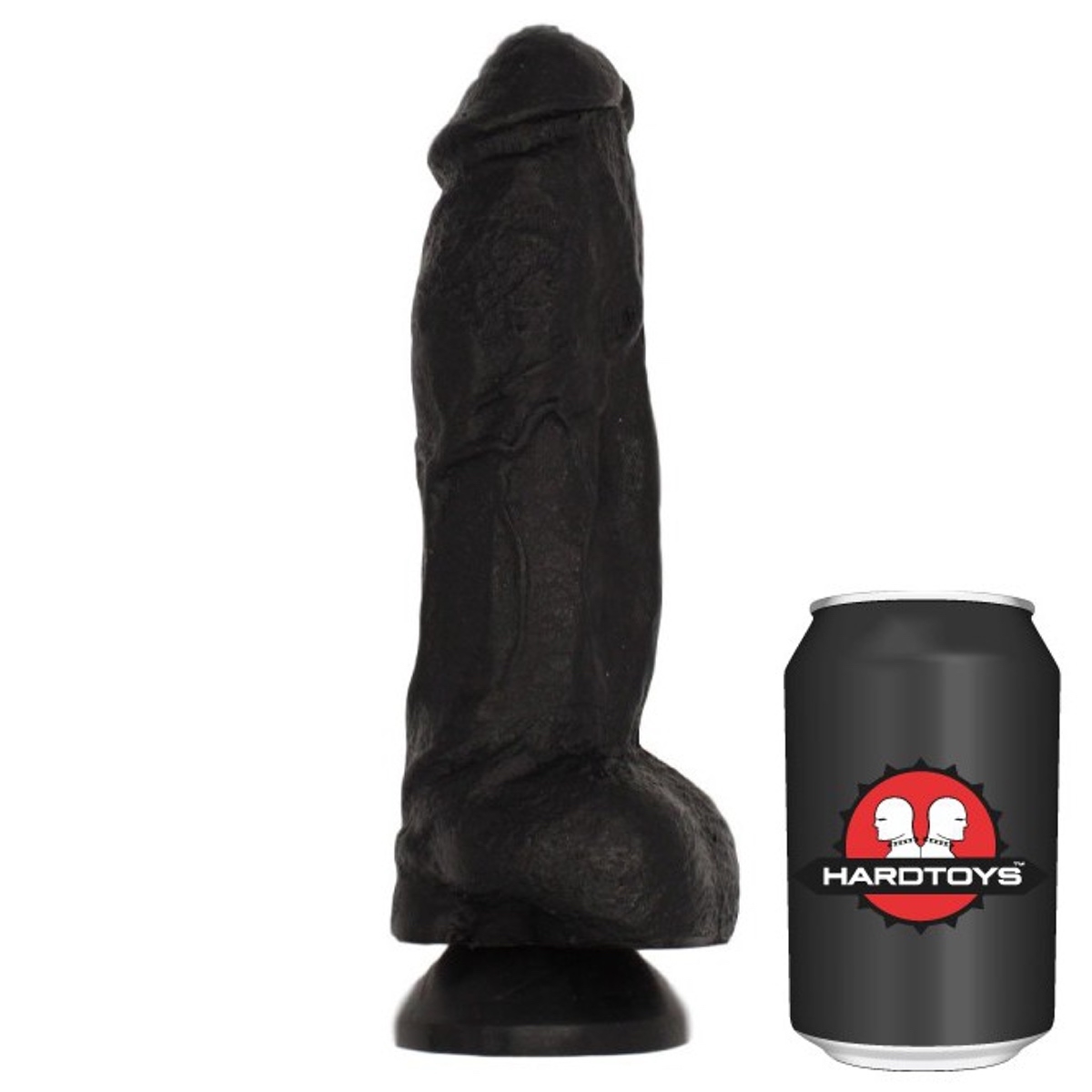 HARDTOYS I Dildo I DP1009V I 18 x 5,8-cm I PVC I schwarz