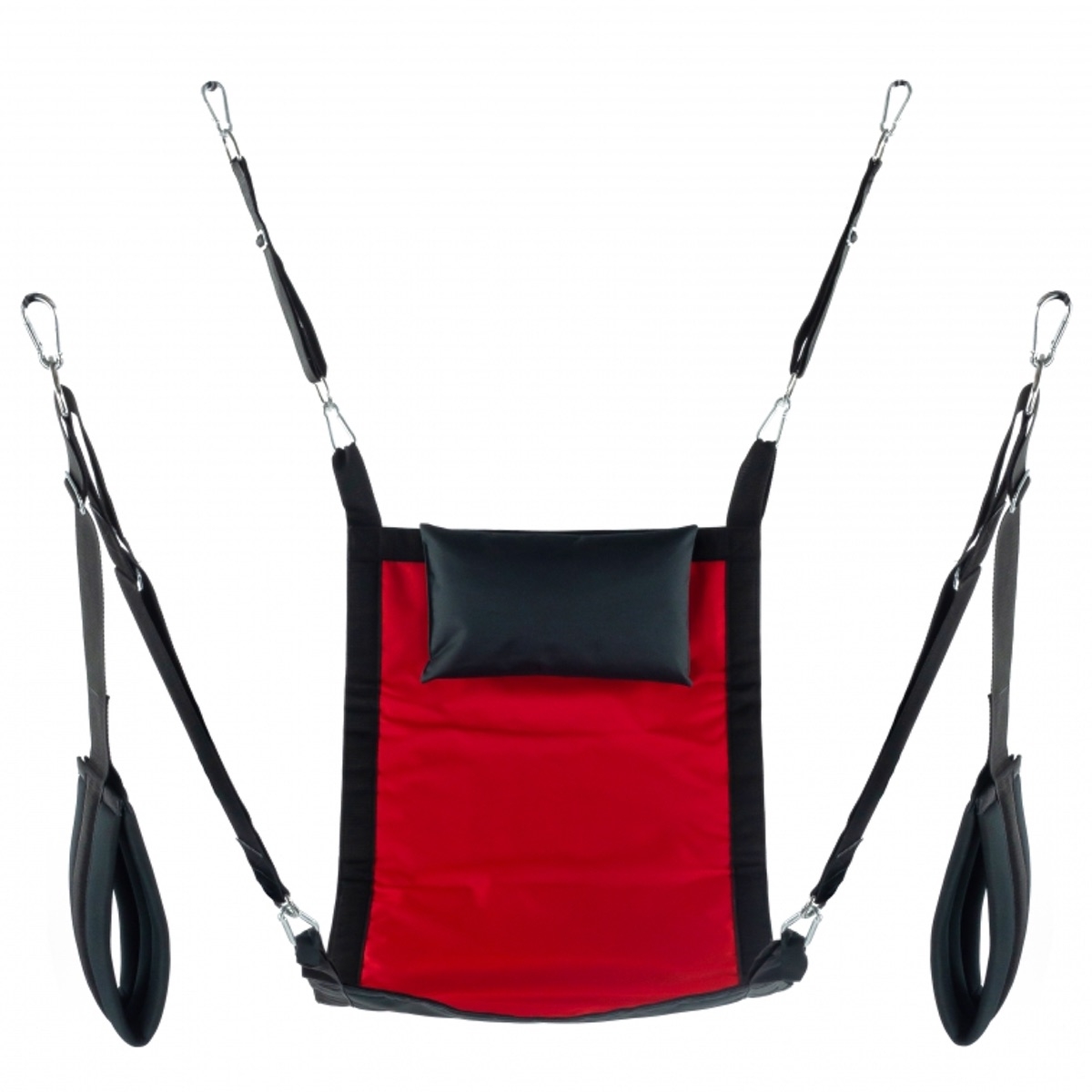 MR. SLING - Stoff-Sling I Komplettset I 4-Punkt Matte I rot-schwarz