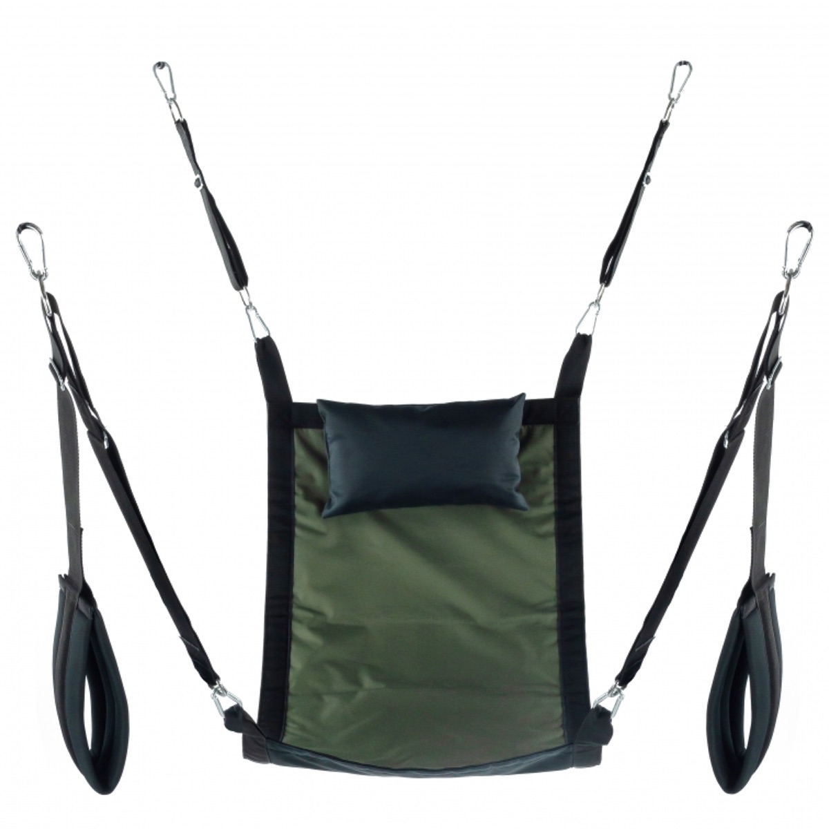 MR. SLING - Stoff-Sling I Komplettset I 4-Punkt Matte I khaki-schwarz