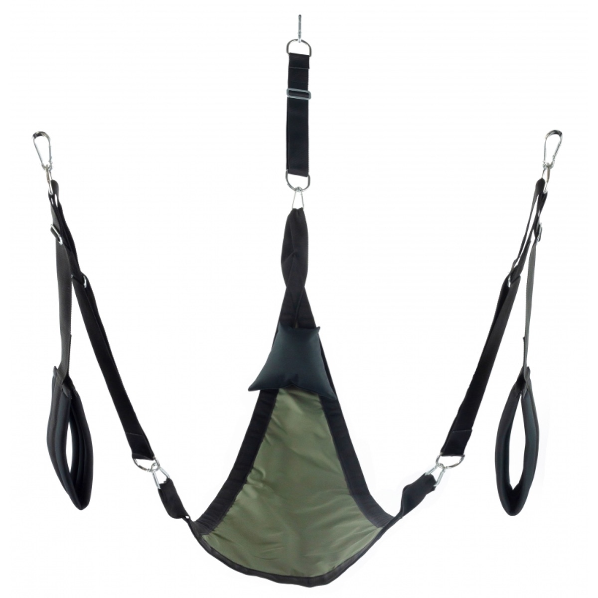 MR. SLING - Stoff-Sling I Komplettset I Triangel-Matte I khaki-schwarz