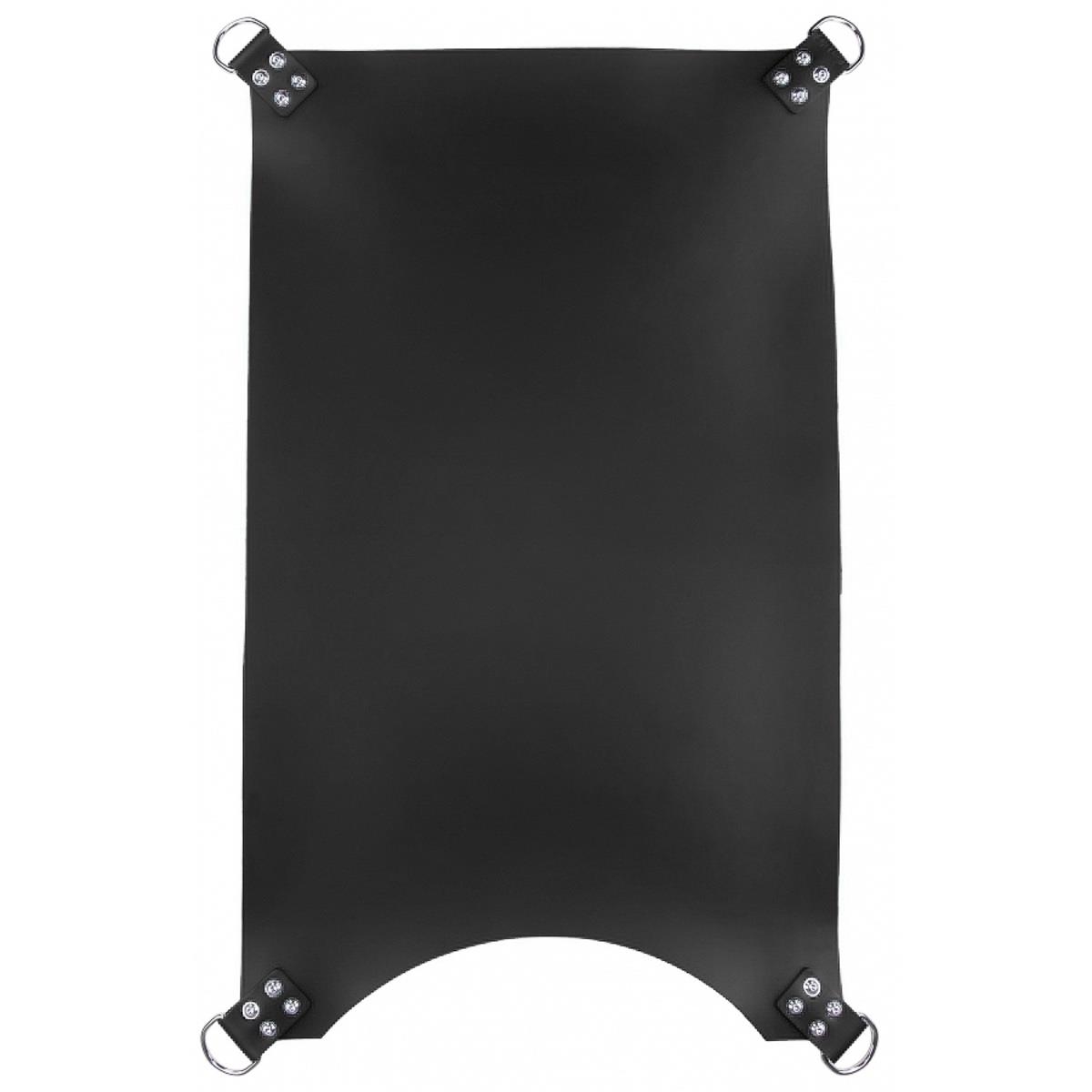 MR. SLING - Leder-Slingmatte I 4-Punkt I 100 x 60-cm I schwarz