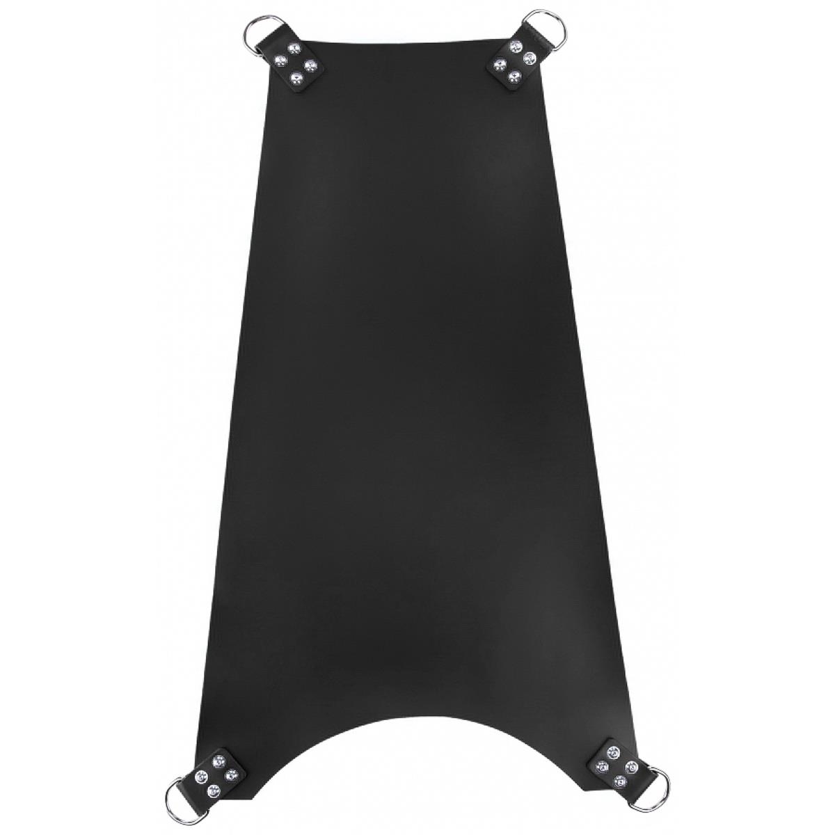 MR. SLING - Leder-Slingmatte I 4-Punkt I 100 x 35-60-cm I schwarz