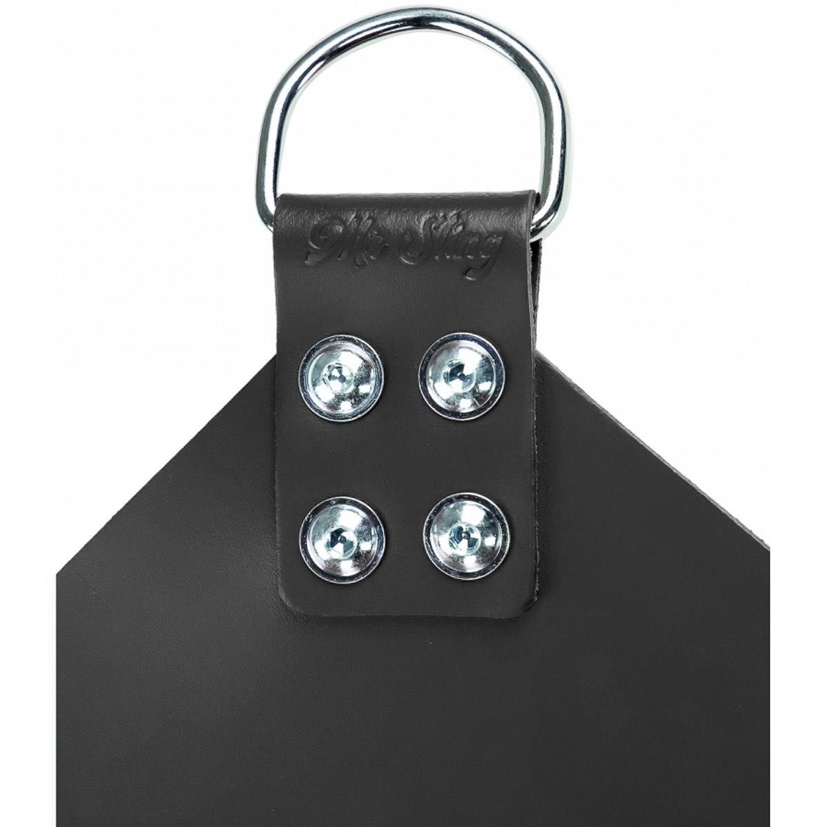 MR. SLING - Leder-Slingmatte I 4-Punkt I 100 x 35-60-cm I schwarz
