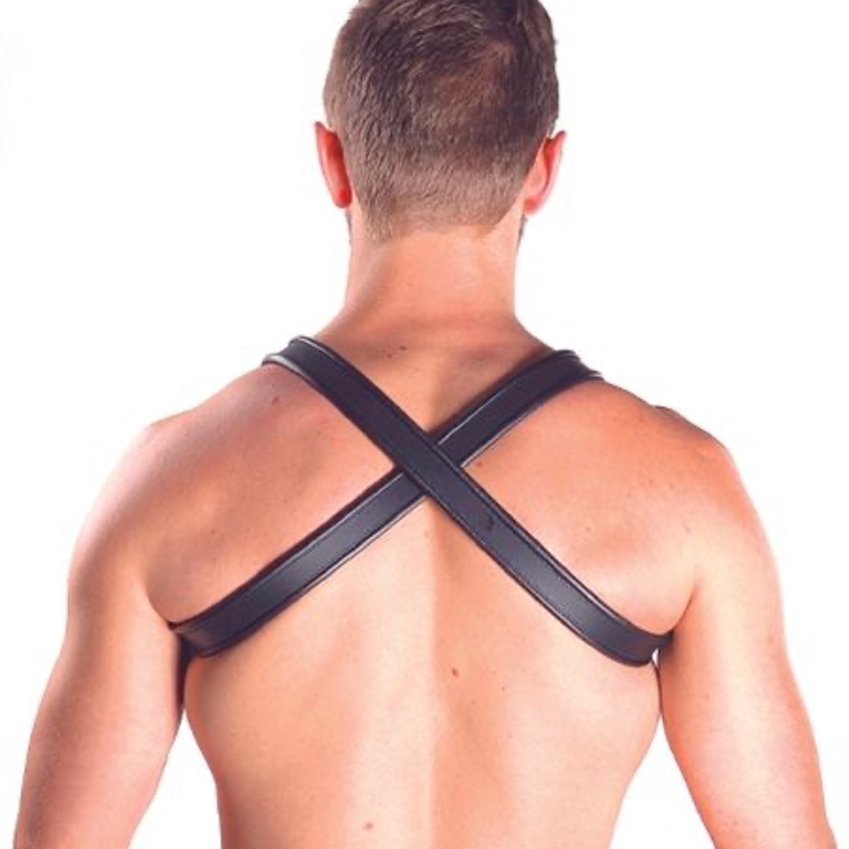 MISTER B - Leather Harness I X-Back I schwarz I
