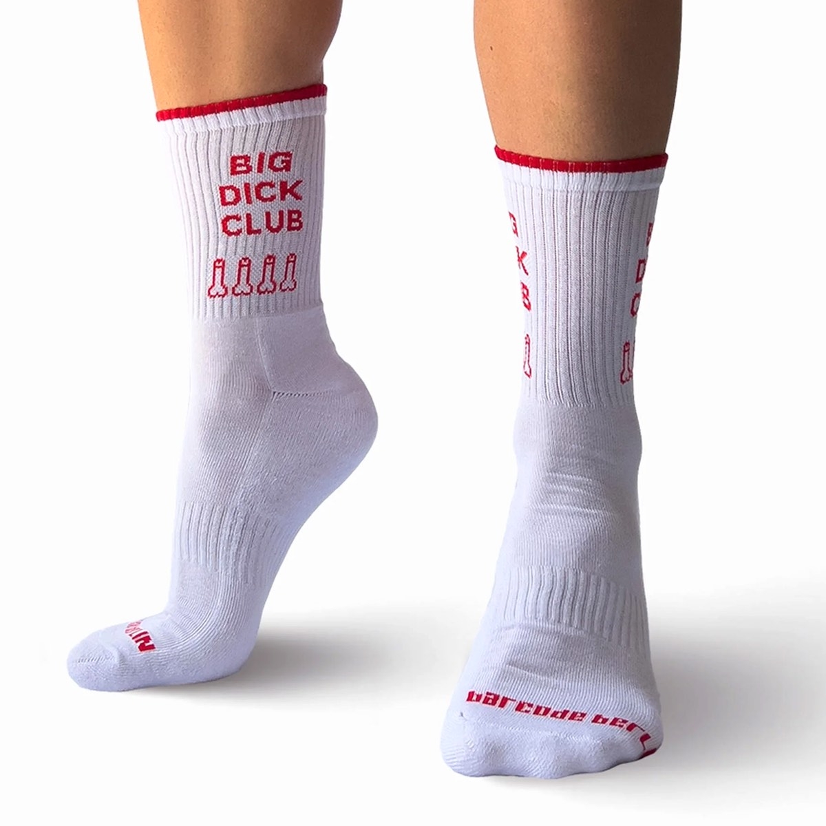 BARCODE BERLIN - Socken I Big Dick Club I weiß-rot I