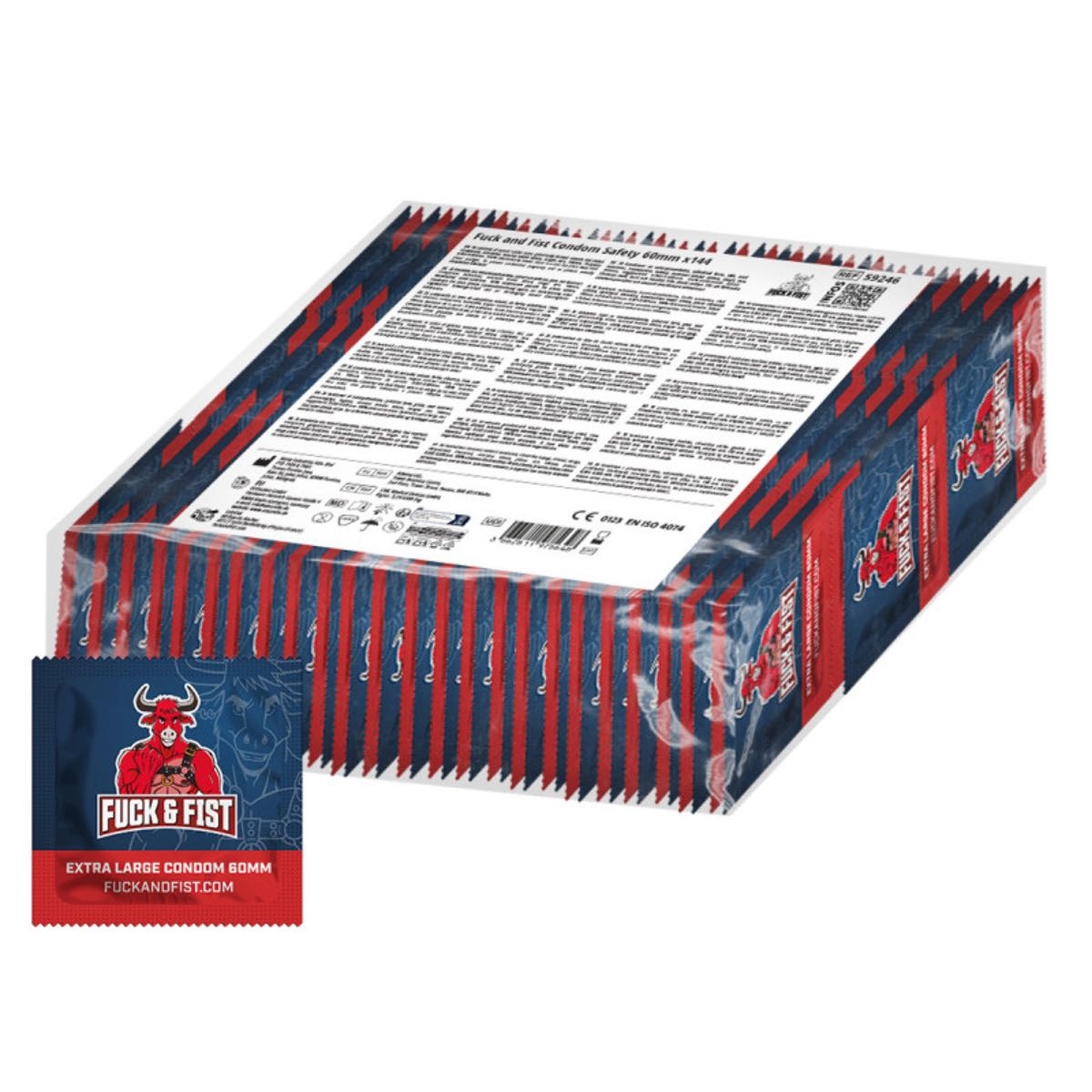 FUCK & FIST - Kondome I Extra-Large 60-mm I 144-er Packung I transparent