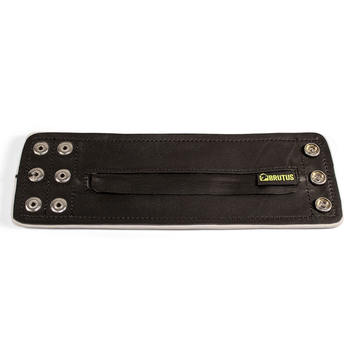 BRUTUS - Leder Armband I Leather Wristwallet Zip I schwarz-weiß