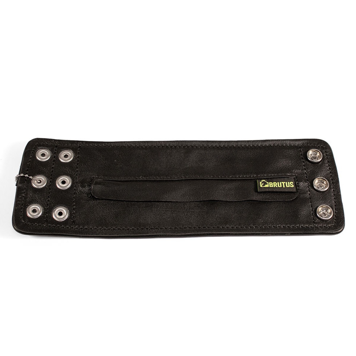 BRUTUS - Leder Armband I Leather Wristwallet Zip I schwarz