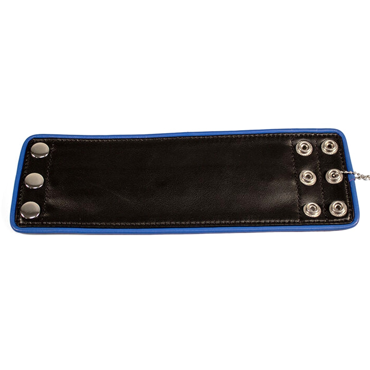 BRUTUS - Leder Armband I Leather Wristwallet Zip I schwarz-blau