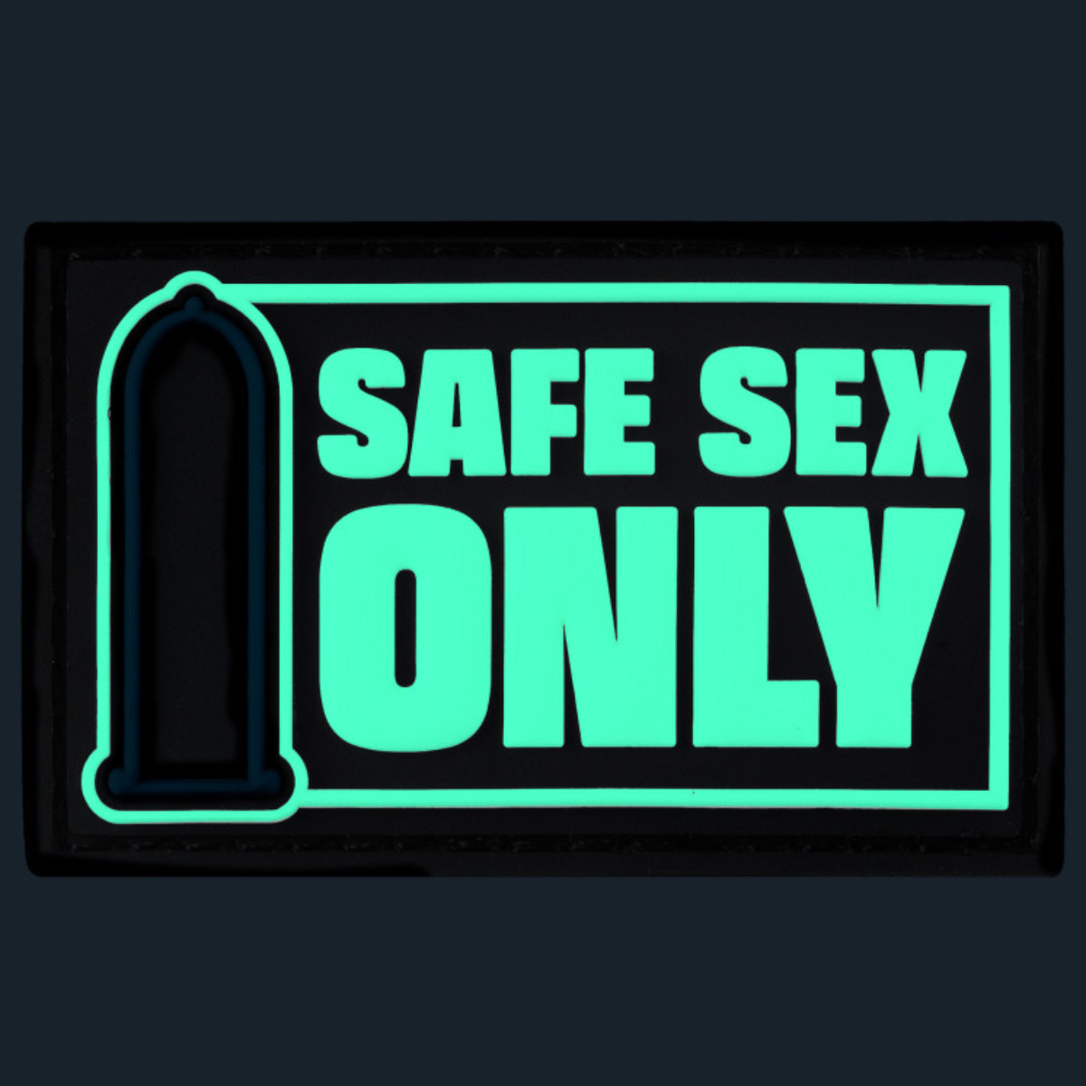 FUCK & FIST - Rubber Klett-Patch I Safe Sex Only  I 4 x 6,5-cm