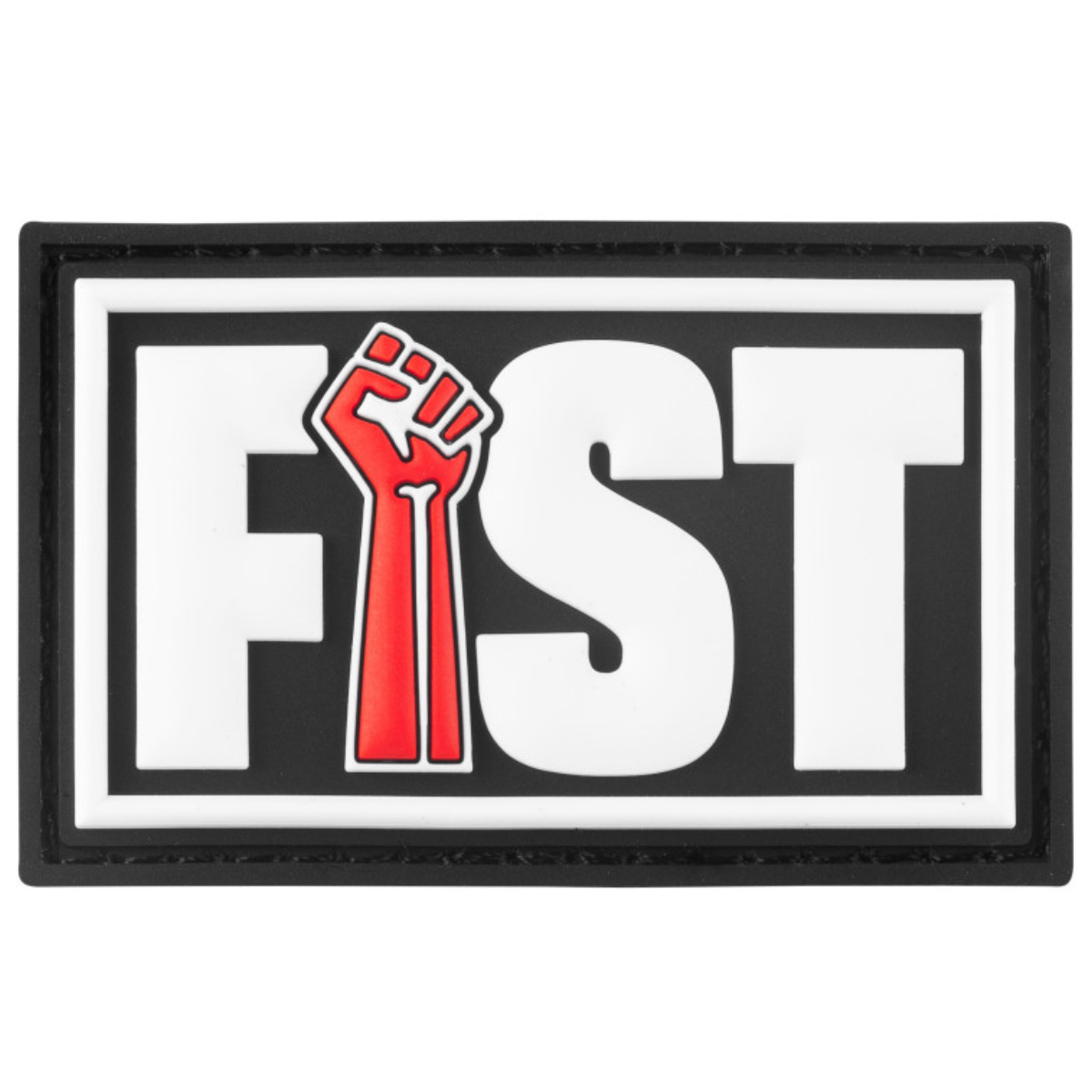 FUCK & FIST - Rubber Klett-Patch I Fist   I 4 x 6,5-cm