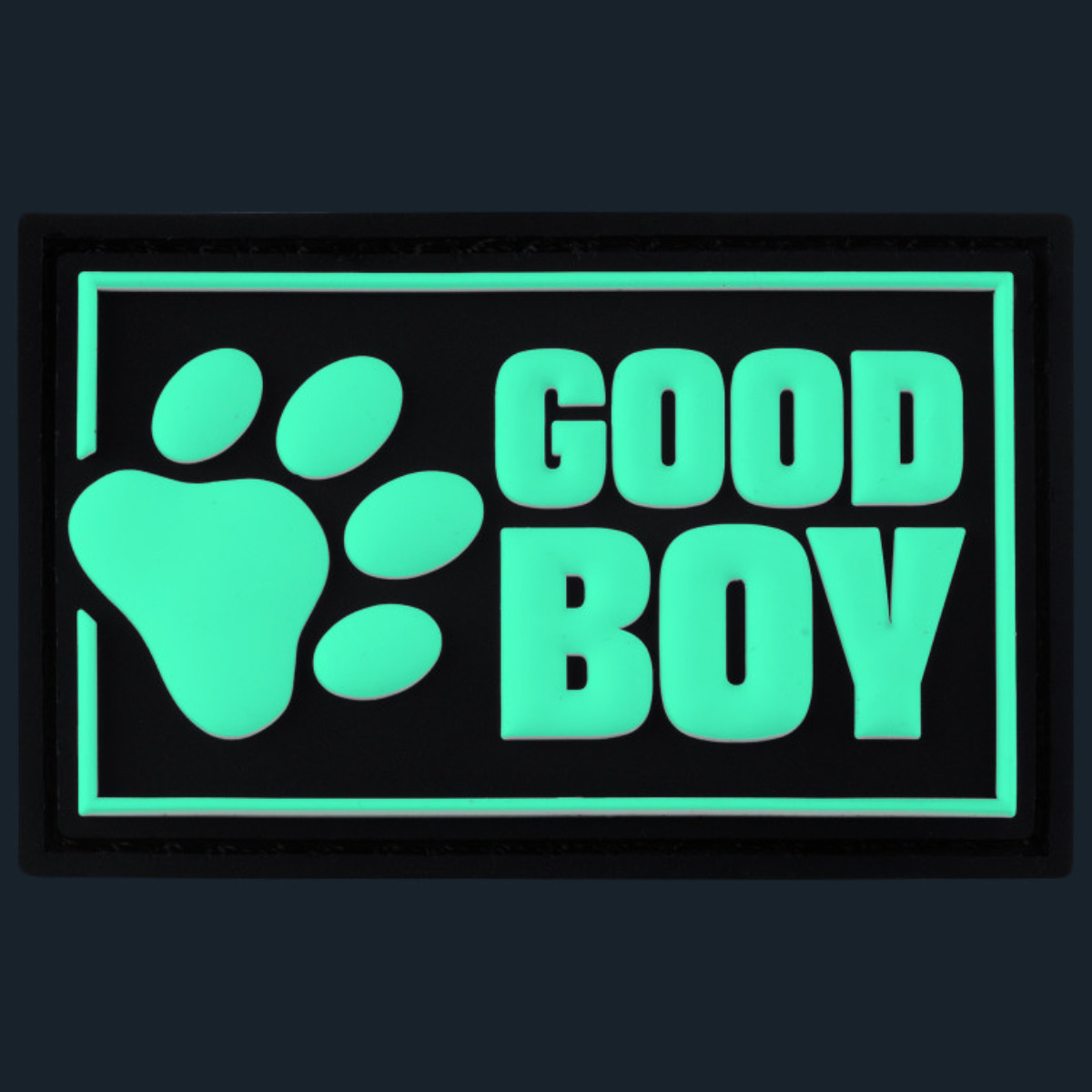 FUCK & FIST - Rubber Klett-Patch I Good Boy I 4 x 6,5-cm