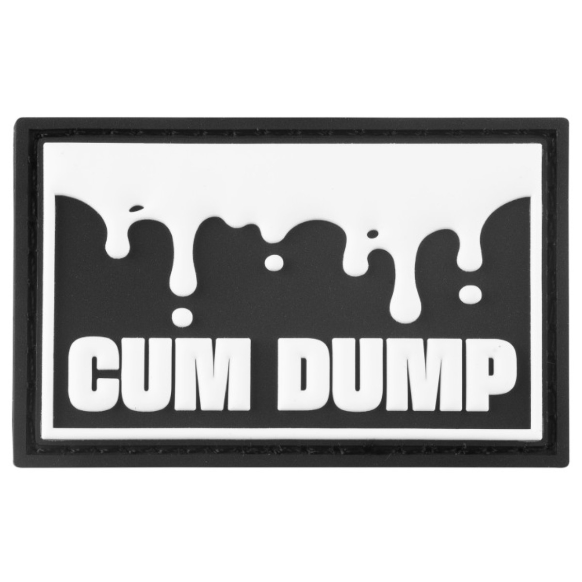FUCK & FIST - Rubber Klett-Patch I Cum Dump I 4 x 6,5-cm