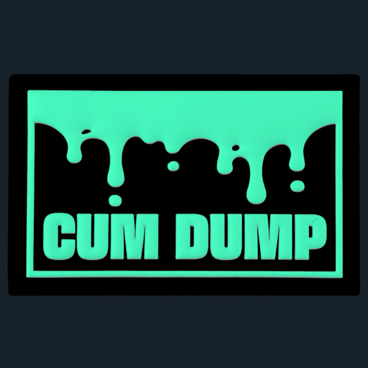 FUCK & FIST - Rubber Klett-Patch I Cum Dump I 4 x 6,5-cm