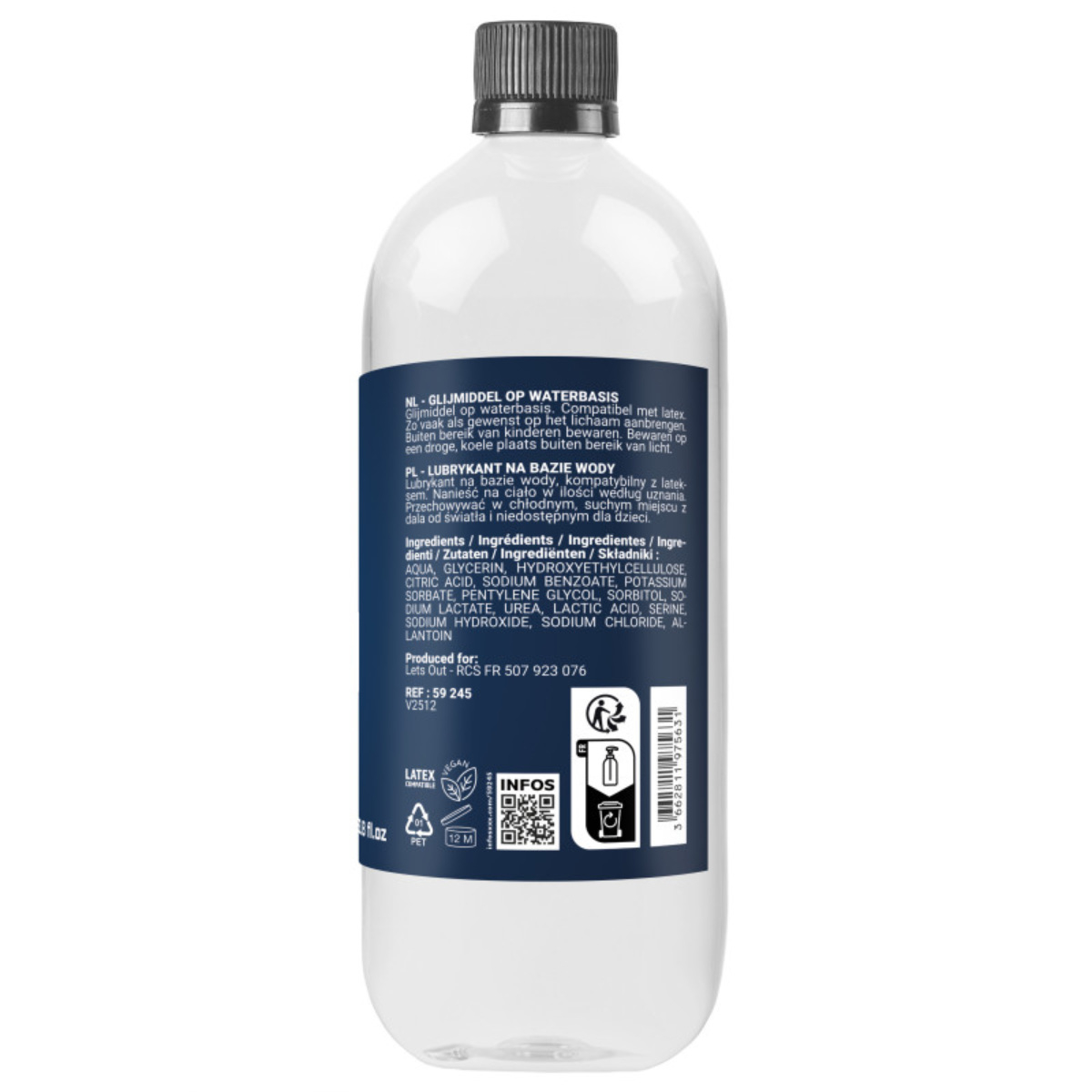 FUCK & FIST - Gleitgel auf Wasserbasis I 1000-ml Flasche