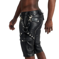 MISTER B - Leather Leg-Harness (schwarz)