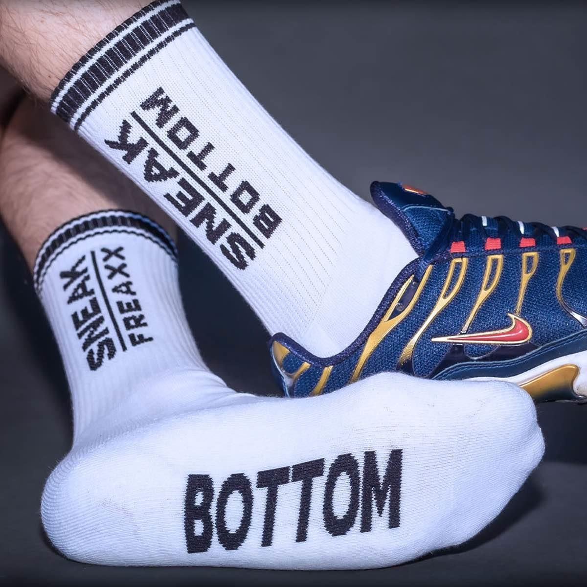 SNEAKFREAXX - Socken I Sneak-Bottom I weiß-schwarz