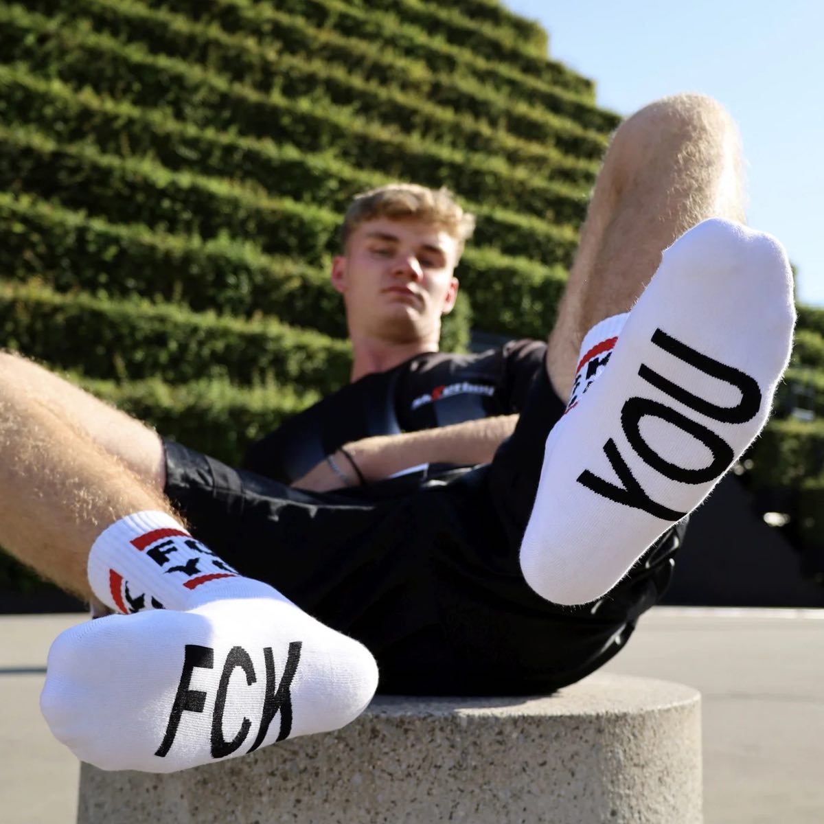 SK8ERBOY - Socken I FCK YOU I weiß I