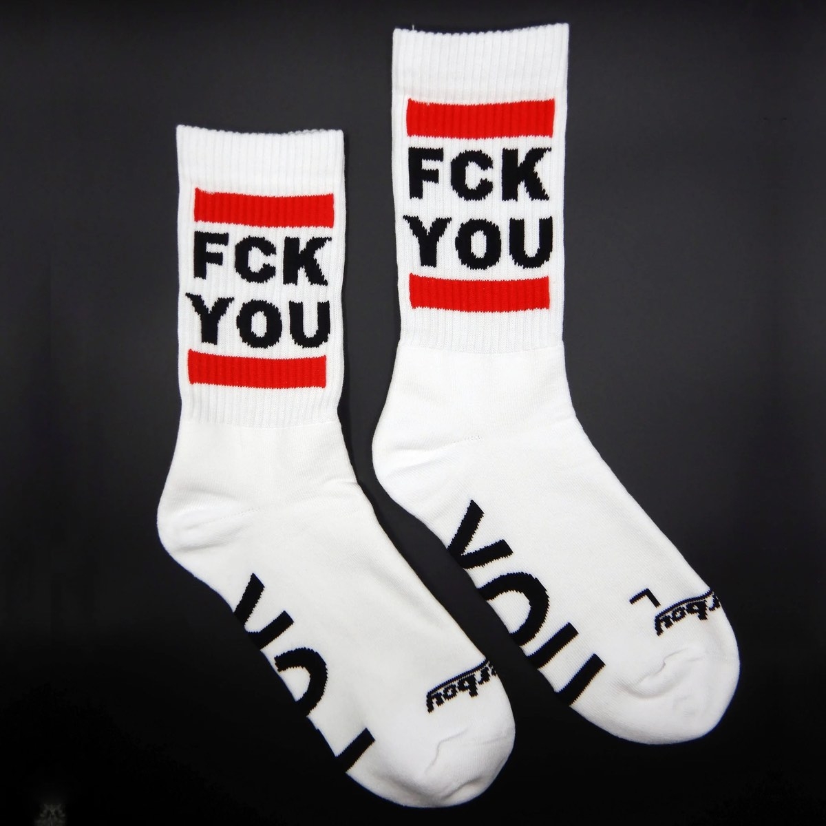 SK8ERBOY - Socken I FCK YOU I weiß I