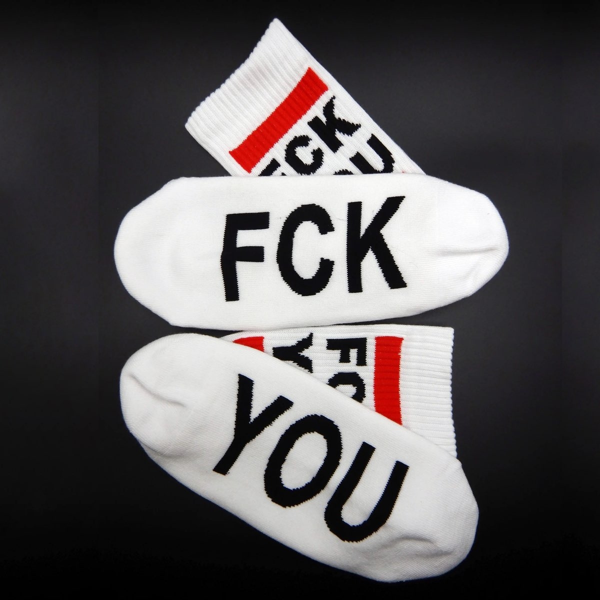 SK8ERBOY - Socken I FCK YOU I weiß I